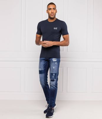 T-shirt męski na wiosnę EA7 ze sklepu: Gomez Fashion Store w kategorii: T-shirty męskie - zdjęcie 874714-BD9-10338_E7202M000064157