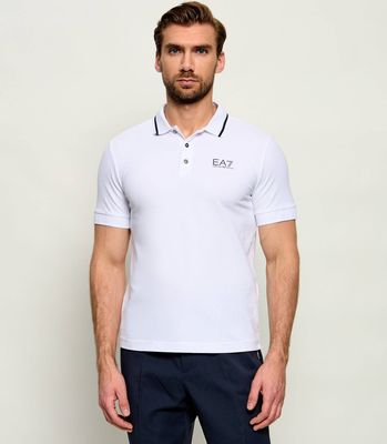 T-shirt męski casual EA7 ze sklepu: Gomez Fashion Store w kategorii: T-shirty męskie - zdjęcie 874714-BD9-10338_E7202M000133100