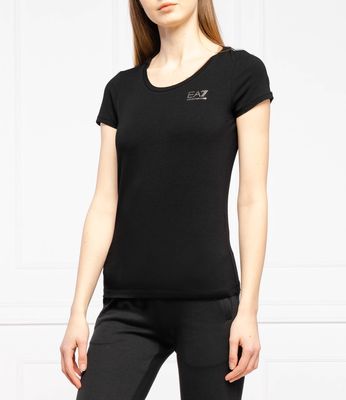 Bluzka damska casual EA7 ze sklepu: Gomez Fashion Store w kategorii: Bluzki damskie - zdjęcie 874714-BD9-10338_E7202W000030012