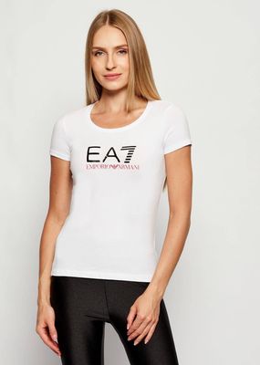 Bluzka damska na wiosnę EA7 ze sklepu: Gomez Fashion Store w kategorii: Bluzki damskie - zdjęcie 874714-BD9-10338_E7202W000028458