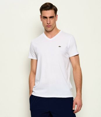 T-shirt męski casual Lacoste ze sklepu: Gomez Fashion Store w kategorii: T-shirty męskie - zdjęcie 874714-BD9-10338_LA202M000046001