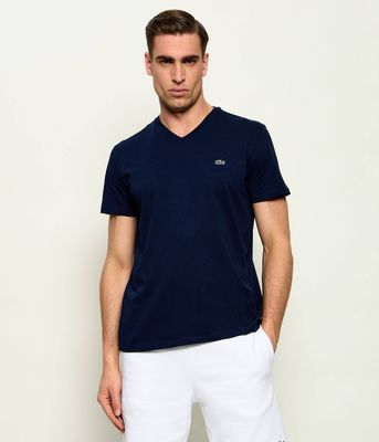 T-shirt męski na lato Lacoste ze sklepu: Gomez Fashion Store w kategorii: T-shirty męskie - zdjęcie 874714-BD9-10338_LA202M000046166