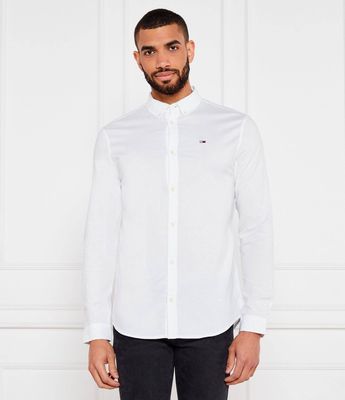 Koszula męska casual z kołnierzykiem button down Tommy Jeans ze sklepu: Gomez Fashion Store w kategorii: Koszule męskie - zdjęcie 874714-BD9-10338_TM205M000136D90