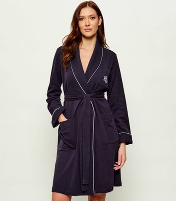 Szlafrok damski elegancki LAUREN RALPH LAUREN ze sklepu: Gomez Fashion Store w kategorii: Szlafroki damskie - zdjęcie 874714-BD9-10338_RL204W000030K37