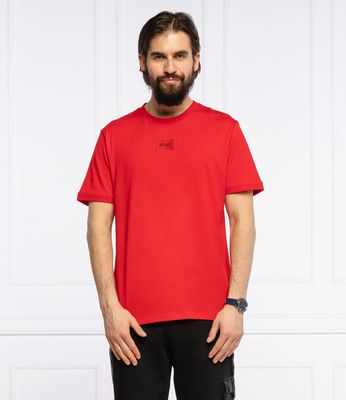 HUGO - T-shirt męski casual wiosenny ze sklepu: Gomez Fashion Store w kategorii: T-shirty męskie - zdjęcie 874714-BD9-10338_BU212M000094693