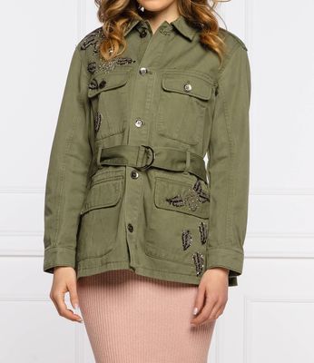 Kurtka damska casual Liu Jo ze sklepu: Gomez Fashion Store w kategorii: Kurtki damskie - zdjęcie 874714-BD9-10338_LJ212W000018H76