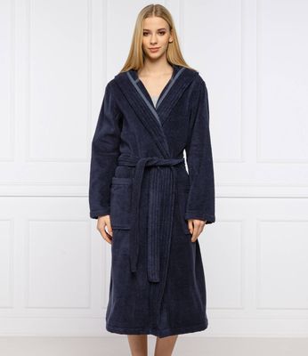 Szlafrok damski casual Joop! ze sklepu: Gomez Fashion Store w kategorii: Szlafroki damskie - zdjęcie 874714-BD9-10338_JE212W000005175