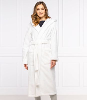 Szlafrok damski bez wzorów Joop! ze sklepu: Gomez Fashion Store w kategorii: Szlafroki damskie - zdjęcie 874714-BD9-10338_JE212W000005600