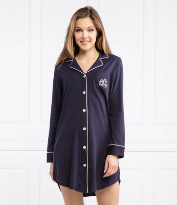LAUREN RALPH LAUREN - Koszula nocna gładka ze sklepu: Gomez Fashion Store w kategorii: Koszule nocne - zdjęcie 874714-BD9-10338_RL211W000002K37