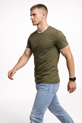 Recea - T-shirt męski na wiosnę ze sklepu: Recea.pl w kategorii: T-shirty męskie - zdjęcie 9131037-22C-6950_2716