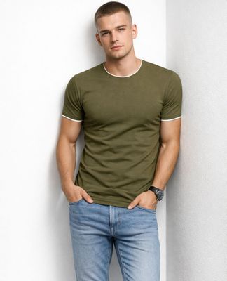 Recea - T-shirt męski na wiosnę ze sklepu: Recea.pl w kategorii: T-shirty męskie - zdjęcie 9131037-22C-6950_2716