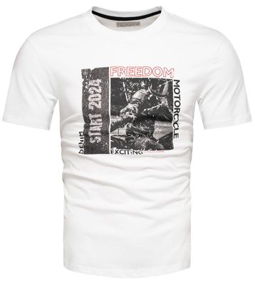 Recea - T-shirt męski na wiosnę ze sklepu: Recea.pl w kategorii: T-shirty męskie - zdjęcie 9131037-22C-6950_2980