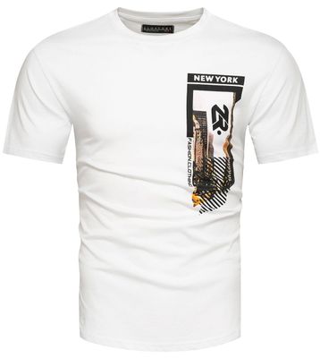 T-shirt męski wiosenny Recea ze sklepu: Recea.pl w kategorii: T-shirty męskie - zdjęcie 9131037-22C-6950_3045