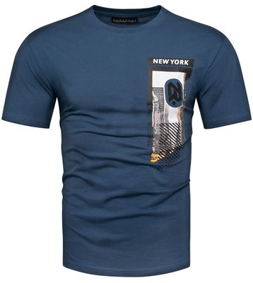 T-shirt męski Recea ze sklepu: Recea.pl w kategorii: T-shirty męskie - zdjęcie 9131037-22C-6950_3047