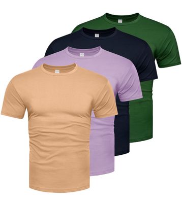 T-shirt męski na wiosnę casual Recea ze sklepu: Recea.pl w kategorii: T-shirty męskie - zdjęcie 9131037-22C-6950_3063