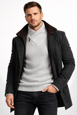 Sweter męski zimowy Recea ze sklepu: Recea.pl w kategorii: Swetry męskie - zdjęcie 9131037-22C-6950_1468