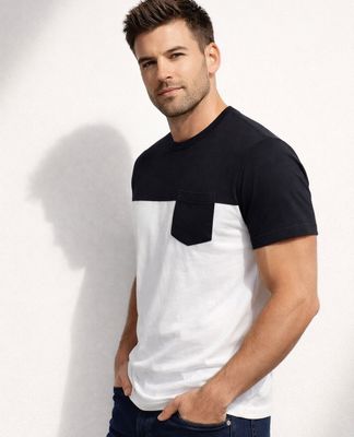 T-shirt męski casual Recea ze sklepu: Recea.pl w kategorii: T-shirty męskie - zdjęcie 9131037-22C-6950_3136