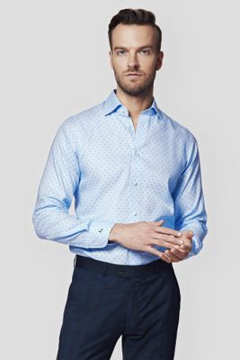 Koszula męska casual Lancerto ze sklepu: Lancerto S.A. w kategorii: Koszule męskie - zdjęcie 938E51-772-11513_KO073123000015.NIEBIESKI