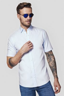Koszula męska casual Lancerto ze sklepu: Lancerto S.A. w kategorii: Koszule męskie - zdjęcie 938E51-772-11513_KO073123000043.NIEBIESKI