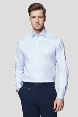 Koszula męska elegancka z klasycznym kołnierzykiem Lancerto ze sklepu: Lancerto S.A. w kategorii: Koszule męskie - zdjęcie 938E51-772-11513_KO073124000007.NIEBIESKI