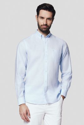 Koszula męska elegancka Lancerto ze sklepu: Lancerto S.A. w kategorii: Koszule męskie - zdjęcie 938E51-772-11513_KO073124000016.NIEBIESKI
