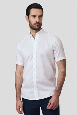 Koszula męska casual Lancerto ze sklepu: Lancerto S.A. w kategorii: Koszule męskie - zdjęcie 938E51-772-11513_KO073125000015.BIALY
