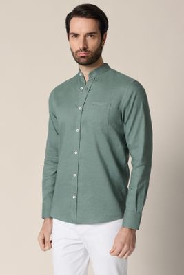 Koszula męska z kołnierzykiem button down Lancerto ze sklepu: Lancerto S.A. w kategorii: Koszule męskie - zdjęcie 938E51-772-11513_KO073126000035.ZIELONY
