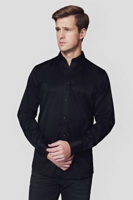 Koszula męska casual jesienna Lancerto ze sklepu: Lancerto S.A. w kategorii: Koszule męskie - zdjęcie 938E51-772-11513_KO073223000003.CZARNY