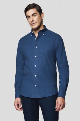 Koszula męska z kołnierzykiem button down Lancerto ze sklepu: Lancerto S.A. w kategorii: Koszule męskie - zdjęcie 938E51-772-11513_KO073224000014.GRANAT