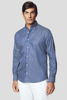 Koszula męska z kołnierzykiem button down Lancerto ze sklepu: Lancerto S.A. w kategorii: Koszule męskie - zdjęcie 938E51-772-11513_KO073224000017.GRANAT