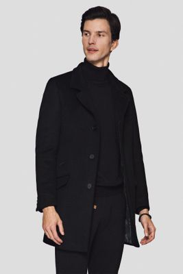 Płaszcz męski elegancki Lancerto ze sklepu: Lancerto S.A. w kategorii: Płaszcze męskie - zdjęcie 938E51-772-11513_KU054221000008.CZARNY