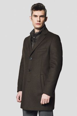 Płaszcz męski elegancki Lancerto ze sklepu: Lancerto S.A. w kategorii: Płaszcze męskie - zdjęcie 938E51-772-11513_KU054222000013.ZIELONY