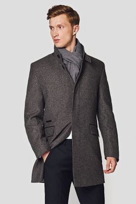 Lancerto - Płaszcz męski elegancki jesienny ze sklepu: Lancerto S.A. w kategorii: Płaszcze męskie - zdjęcie 938E51-772-11513_KU064218000002.SZARY