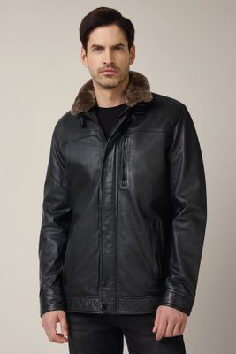 Lancerto - Kurtka męska na wiosnę casual ze sklepu: Lancerto S.A. w kategorii: Kurtki męskie - zdjęcie 938E51-772-11513_KU068225000001.CZARNY
