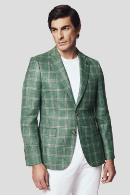 Marynarka męska elegancka Lancerto ze sklepu: Lancerto S.A. w kategorii: Marynarki męskie - zdjęcie 938E51-772-11513_MA073124000007.ZIELONY