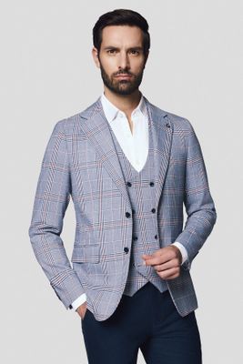 Marynarka męska elegancka Lancerto ze sklepu: Lancerto S.A. w kategorii: Marynarki męskie - zdjęcie 938E51-772-11513_MA131123000009.SZARY