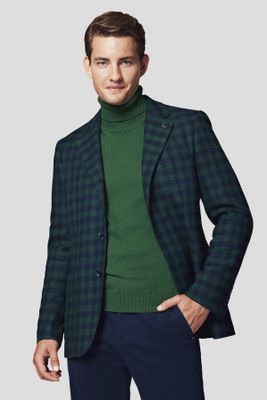 Marynarka męska elegancka Lancerto ze sklepu: Lancerto S.A. w kategorii: Marynarki męskie - zdjęcie 938E51-772-11513_MA131223000018.ZIELONY