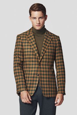 Marynarka męska elegancka Lancerto ze sklepu: Lancerto S.A. w kategorii: Marynarki męskie - zdjęcie 938E51-772-11513_MA131223000019.MUSZTARD
