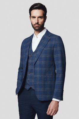Marynarka męska elegancka Lancerto ze sklepu: Lancerto S.A. w kategorii: Marynarki męskie - zdjęcie 938E51-772-11513_MA131224000004.GRANAT