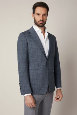 Lancerto - Marynarka męska elegancka jesienna ze sklepu: Lancerto S.A. w kategorii: Marynarki męskie - zdjęcie 938E51-772-11513_MA131225000010.GRANAT