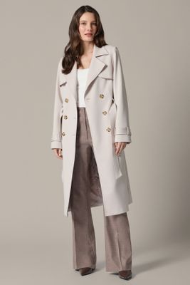 Płaszcz damski casual Lancerto ze sklepu: Lancerto S.A. w kategorii: Płaszcze damskie - zdjęcie 938E51-772-11513_PC073126000001.KREMOWY