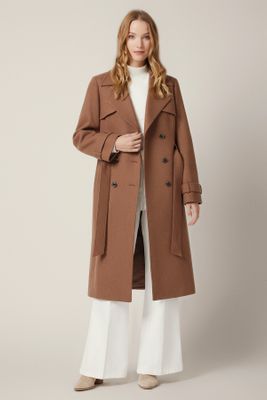 Lancerto - Płaszcz damski jesienny casual ze sklepu: Lancerto S.A. w kategorii: Płaszcze damskie - zdjęcie 938E51-772-11513_PC073225000010.J-BRAZ