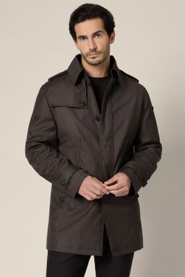 Lancerto - Płaszcz męski elegancki ze sklepu: Lancerto S.A. w kategorii: Płaszcze męskie - zdjęcie 938E51-772-11513_PC131223000014.SZARY
