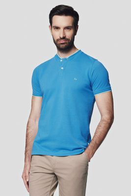 T-shirt męski casual Lancerto ze sklepu: Lancerto S.A. w kategorii: T-shirty męskie - zdjęcie 938E51-772-11513_PO073124000014.NIEBIESKI