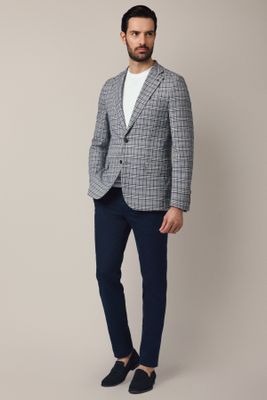 Spodnie męskie casual Lancerto ze sklepu: Lancerto S.A. w kategorii: Spodnie męskie - zdjęcie 938E51-772-11513_SP082125000001.GRANAT