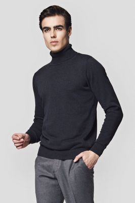 Sweter męski zimowy Lancerto ze sklepu: Lancerto S.A. w kategorii: Swetry męskie - zdjęcie 938E51-772-11513_SW073222000066.CZARNY