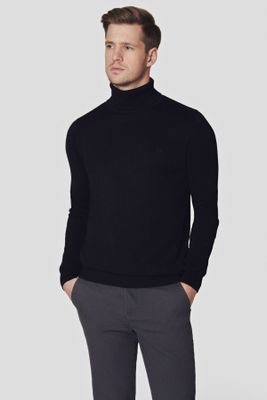 Sweter męski casual Lancerto ze sklepu: Lancerto S.A. w kategorii: Swetry męskie - zdjęcie 938E51-772-11513_SW073223000002.CZARNY