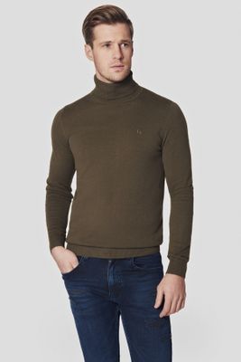 Lancerto - Sweter męski casualowy ze sklepu: Lancerto S.A. w kategorii: Swetry męskie - zdjęcie 938E51-772-11513_SW073223000008.OLIWKA