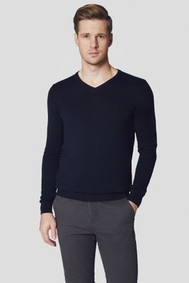 Sweter męski casual Lancerto ze sklepu: Lancerto S.A. w kategorii: Swetry męskie - zdjęcie 938E51-772-11513_SW073223000029.C-GRANAT