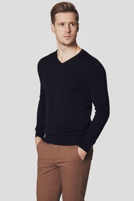 Sweter męski casual Lancerto ze sklepu: Lancerto S.A. w kategorii: Swetry męskie - zdjęcie 938E51-772-11513_SW073223000030.CZARNY